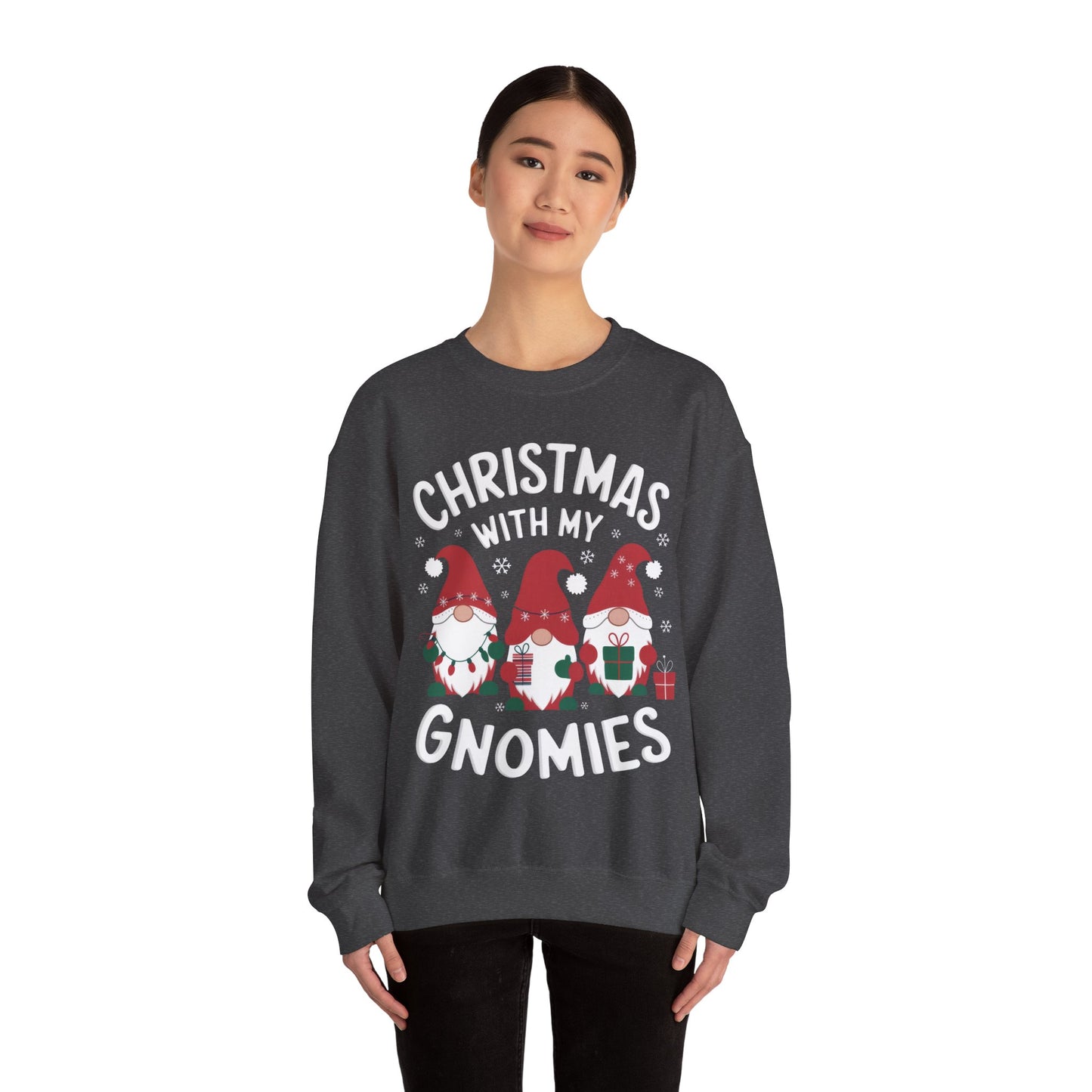 Christmas with my Gnomies Unisex Heavy Blend™ Crewneck Sweatshirt