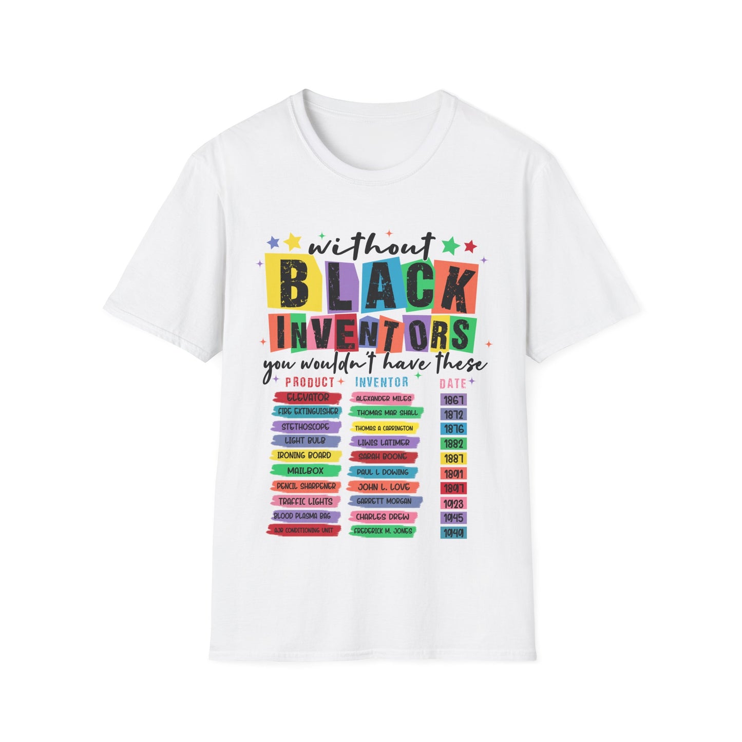 Black Inventors Unisex Softstyle T-Shirt