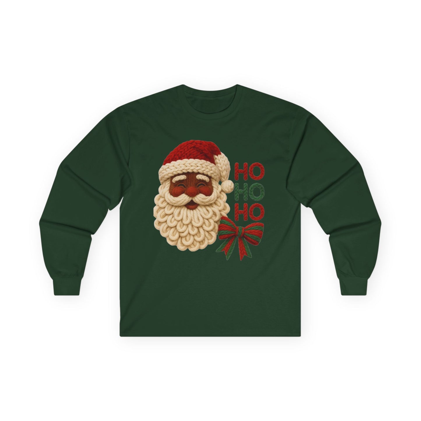 Yarn inspired santa ho ho ho Unisex Ultra Cotton Long Sleeve Tee