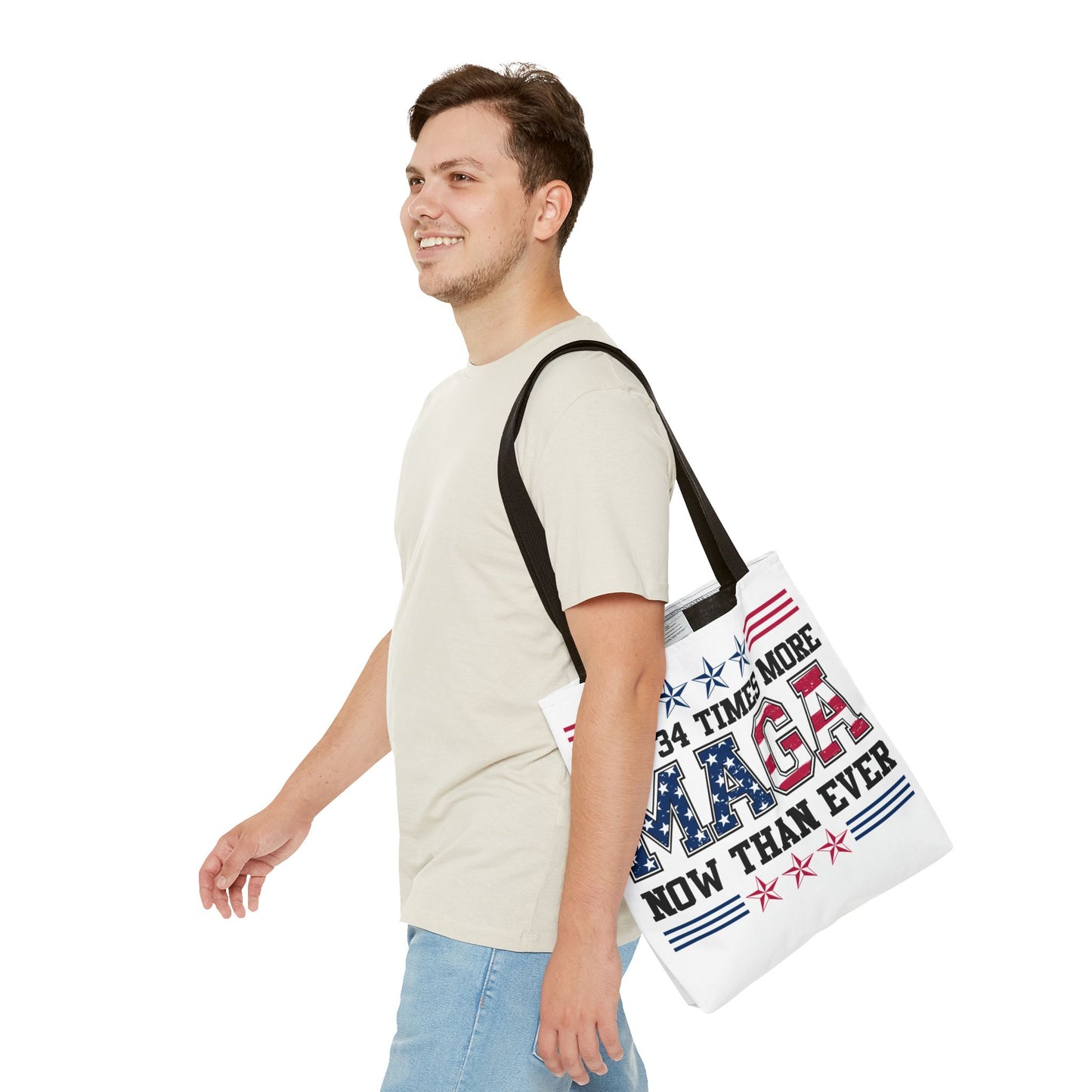 I am 34 times more maga Tote Bag (AOP)