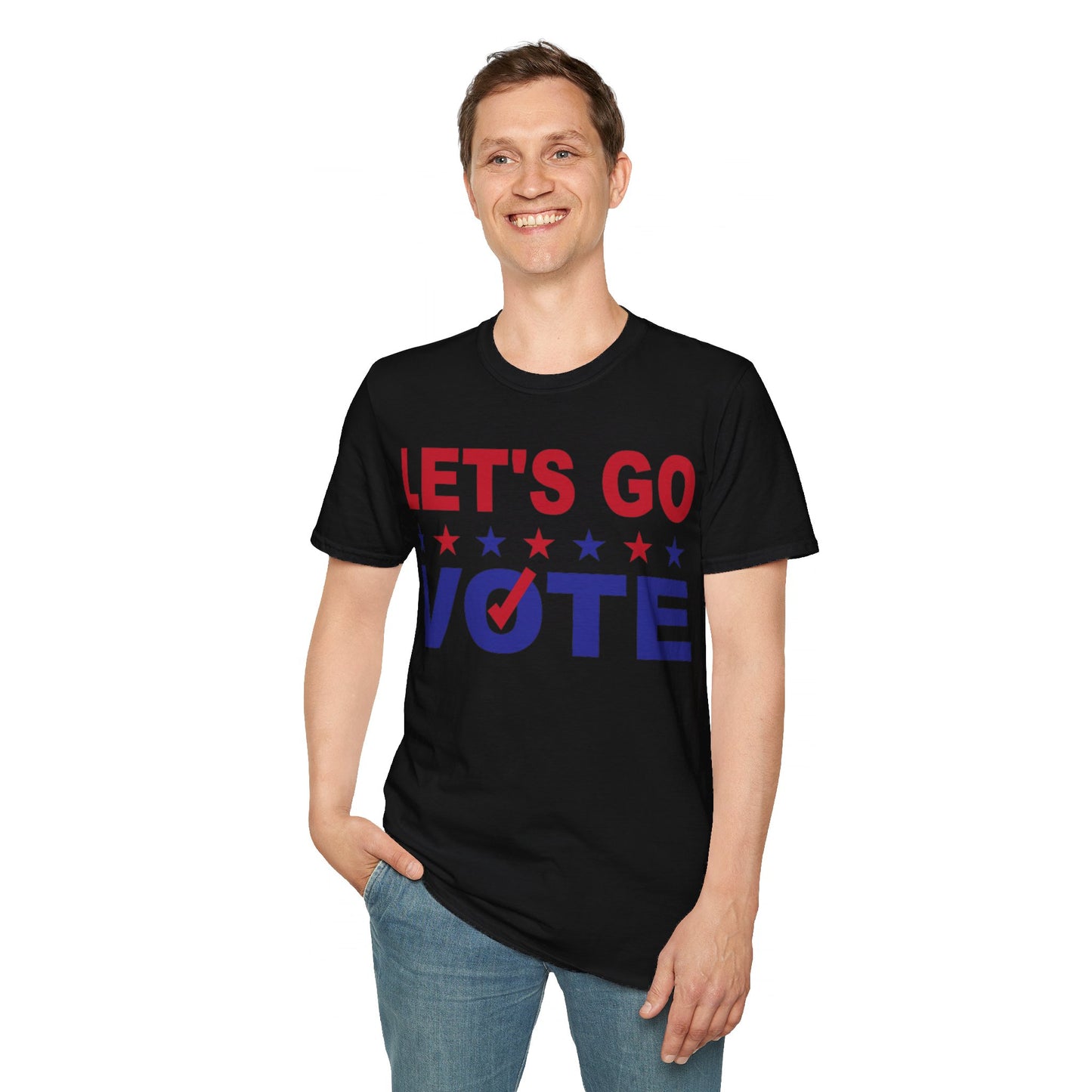 Let's go vote Unisex Softstyle T-Shirt