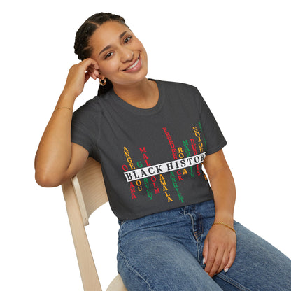 Black history leaders Unisex Softstyle T-Shirt
