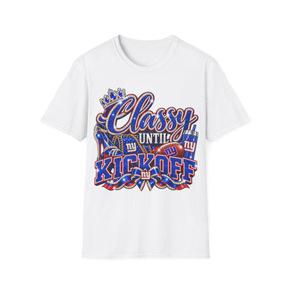 Classy until kickoff 2 Unisex Softstyle T-Shirt