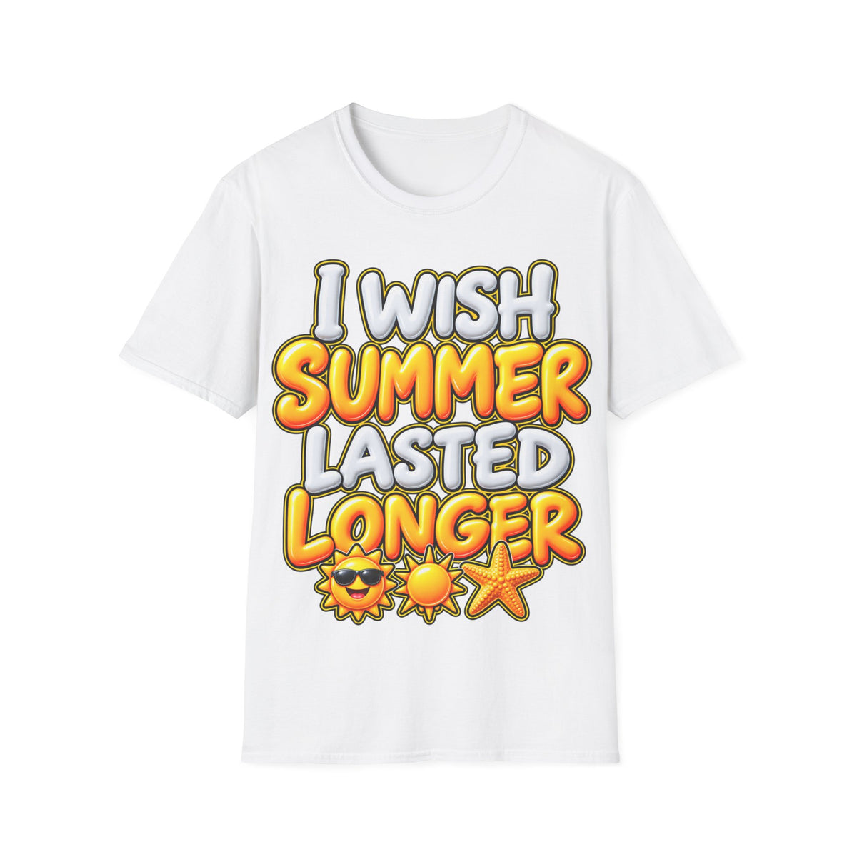 I wish Summer lasted longer Unisex Softstyle T-Shirt