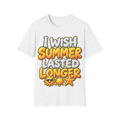 I wish Summer lasted longer Unisex Softstyle T-Shirt