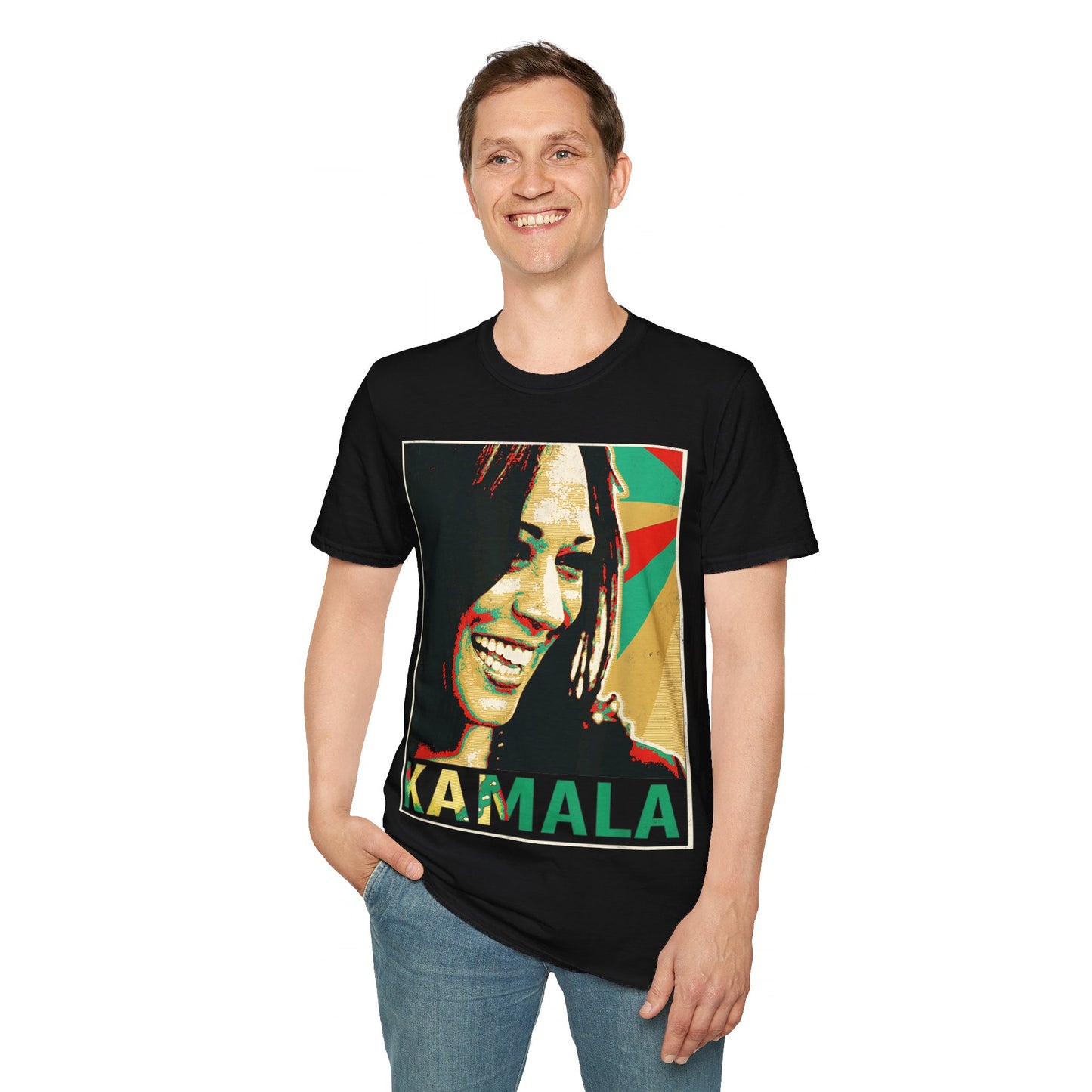 Kamala portrait Unisex Softstyle T-Shirt