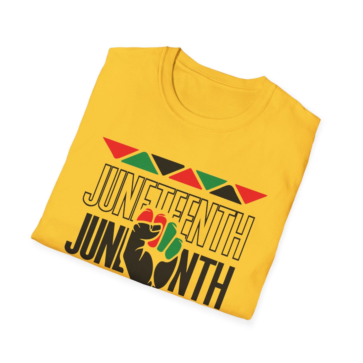 Juneteenth with fist Unisex Softstyle T-Shirt