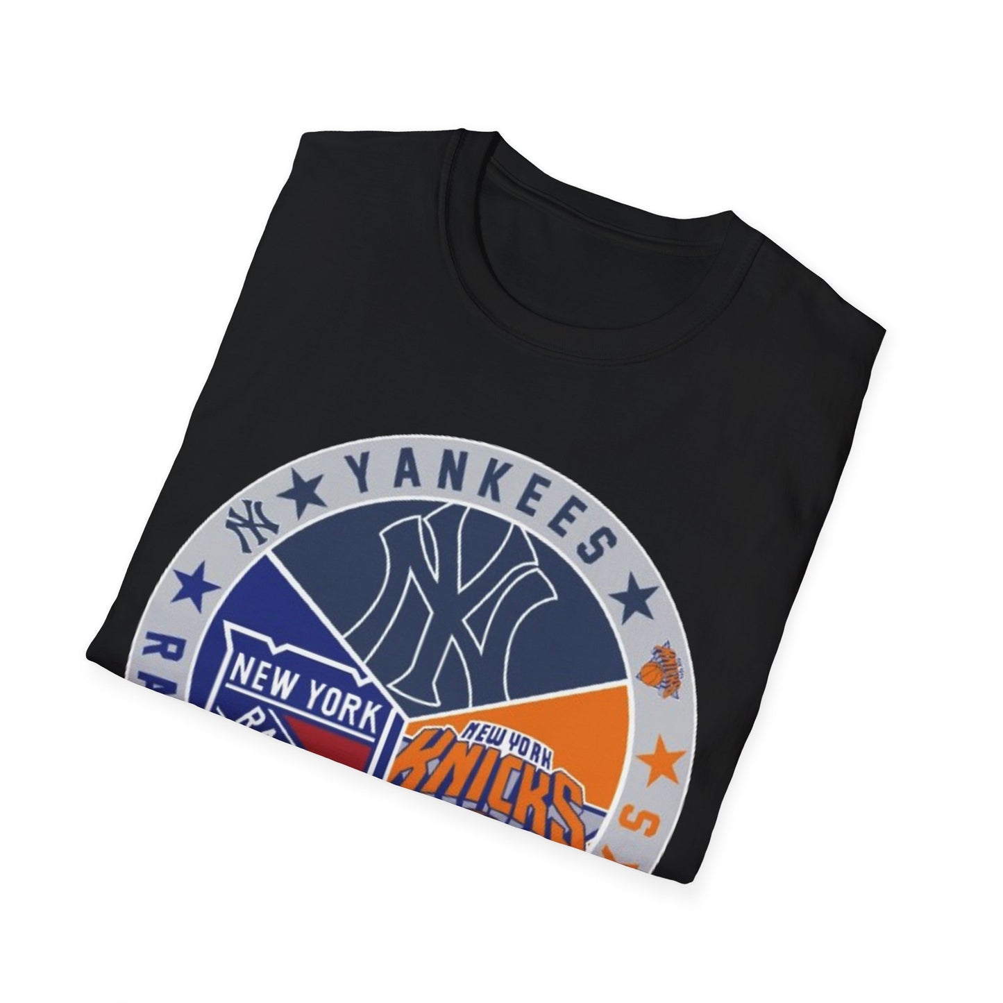 NY sports teams nyy nyk nyr Unisex Softstyle T-Shirt