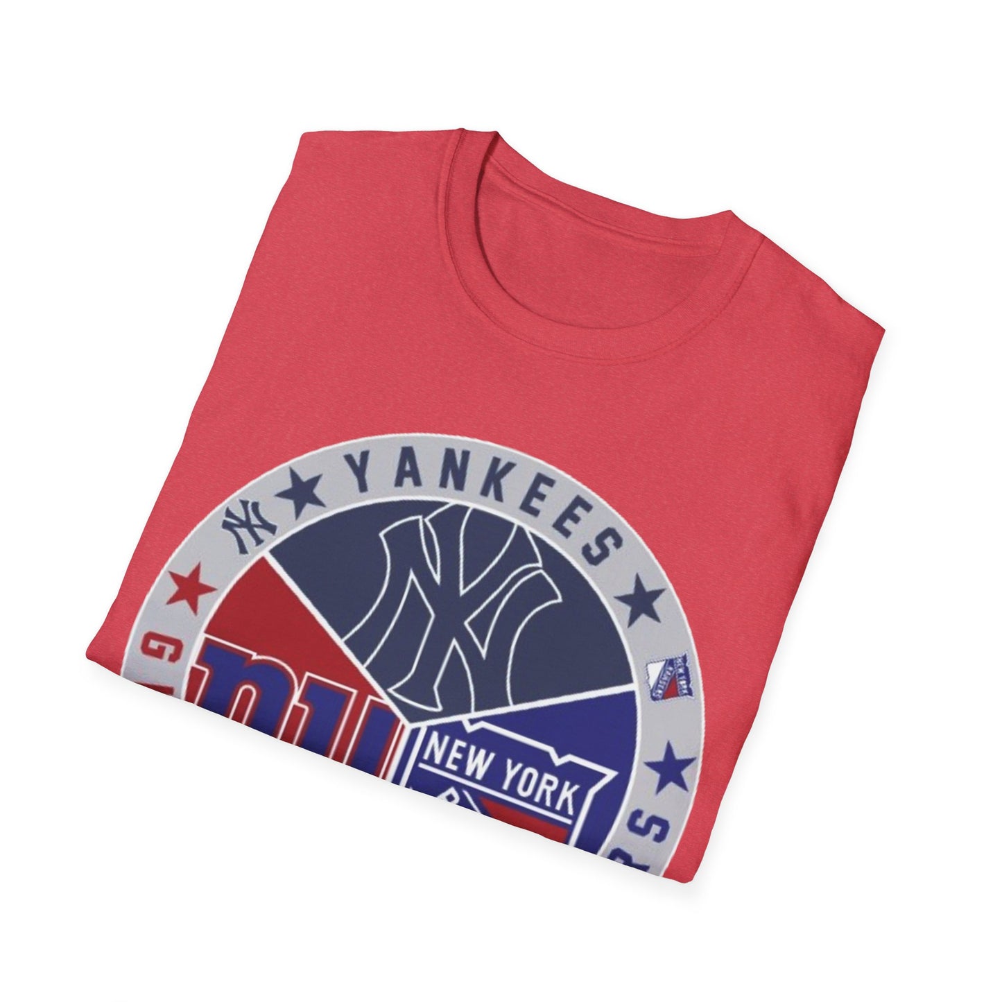 NY sports teams nyy nyg nyr Unisex Softstyle T-Shirt