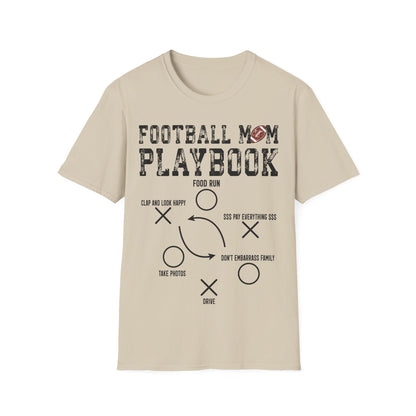Football mom playbook Unisex Softstyle T-Shirt
