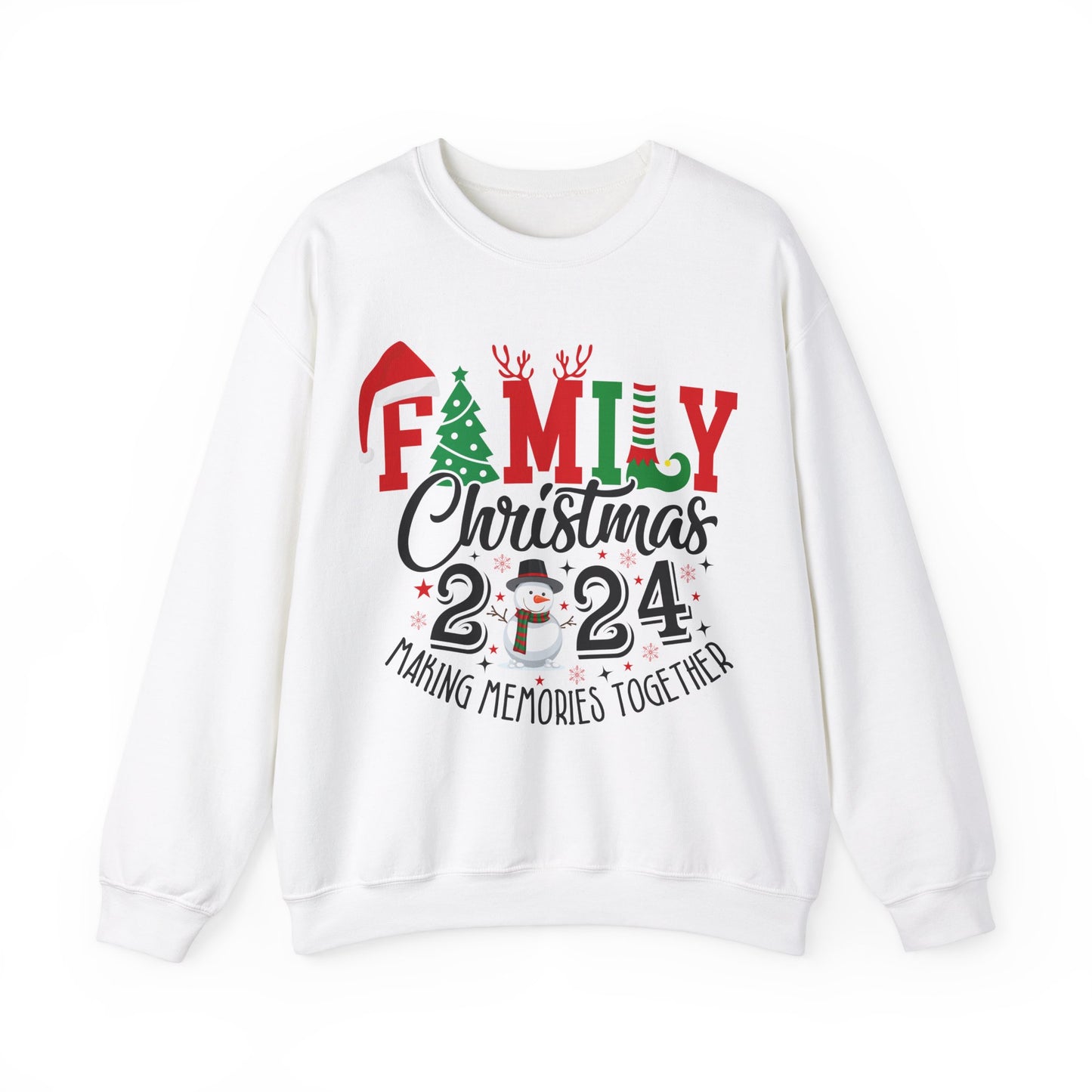 Family Christmas 2024 Unisex Heavy Blend™ Crewneck Sweatshirt