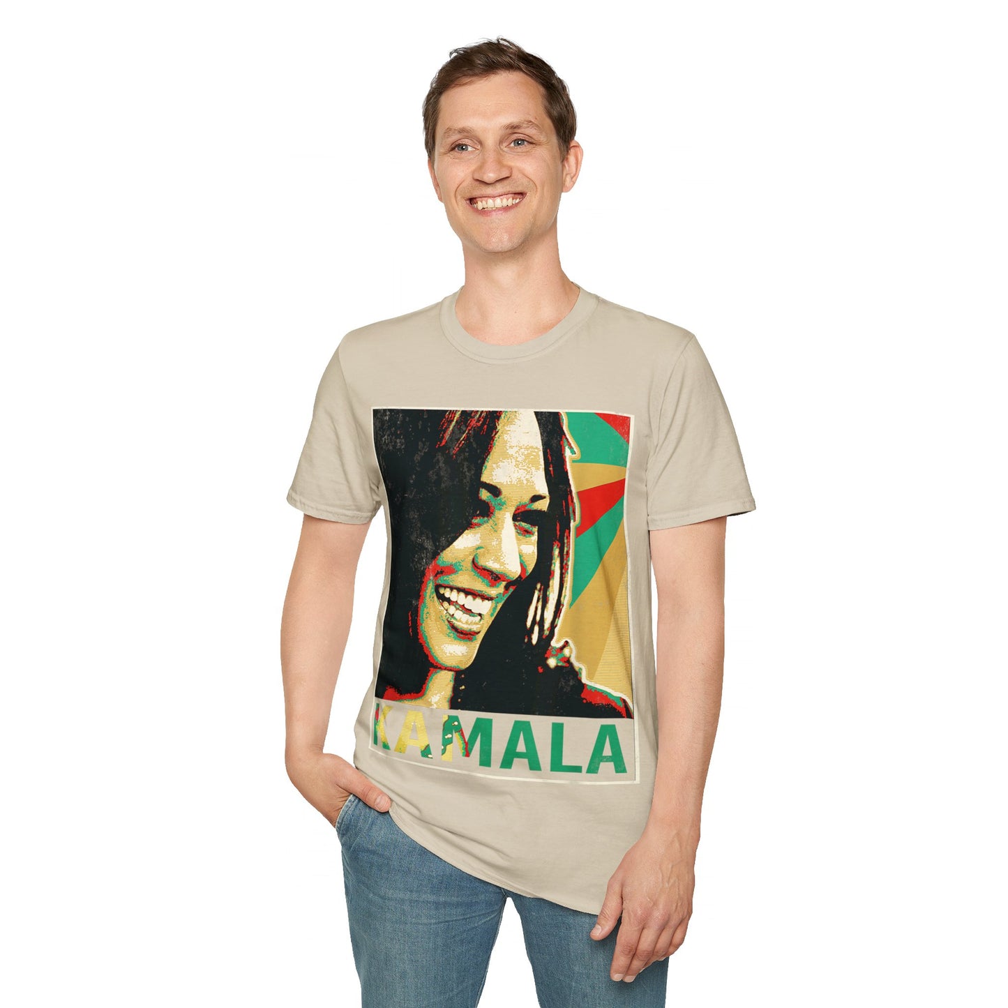 Kamala portrait Unisex Softstyle T-Shirt