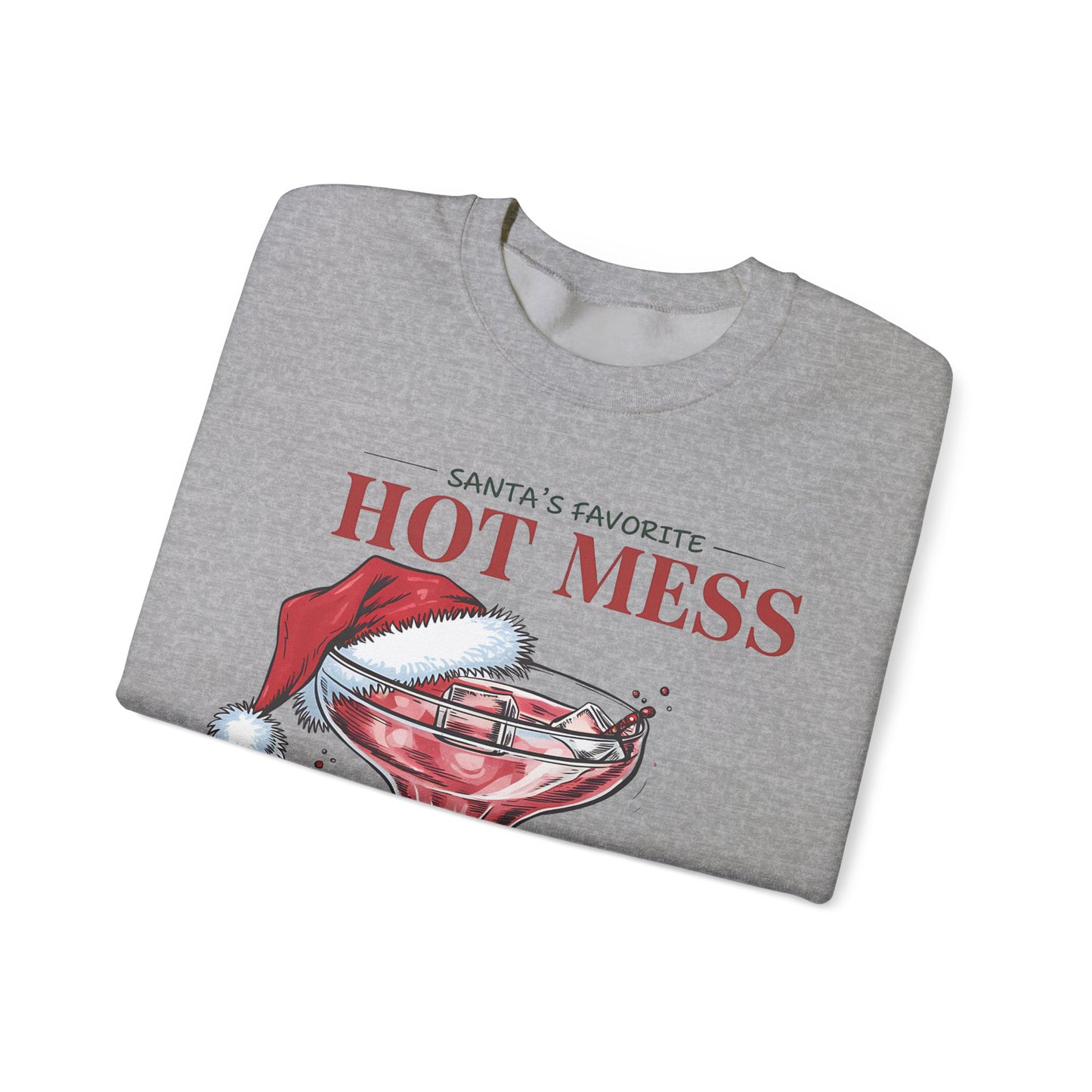 Santa's favorite hot mess Unisex Heavy Blend™ Crewneck Sweatshirt