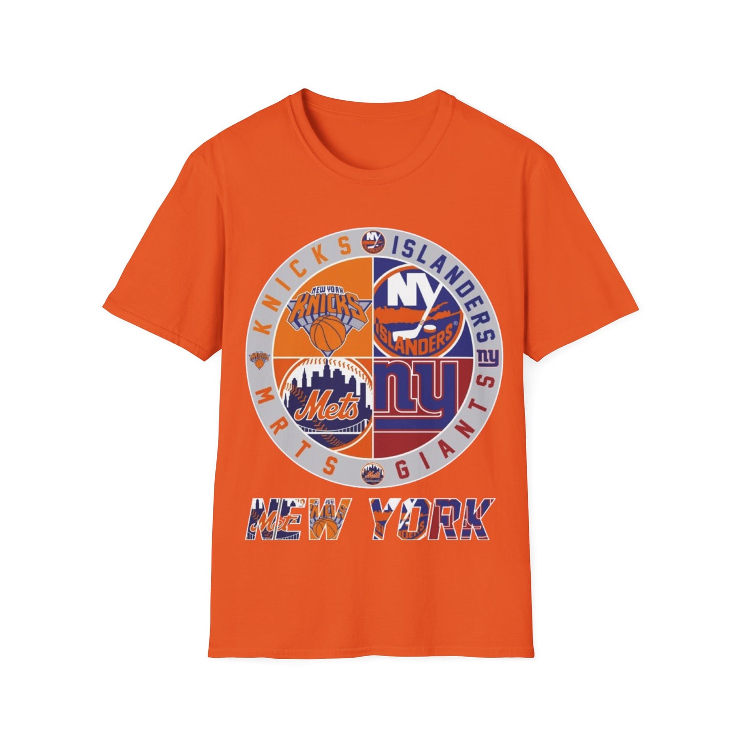 NY sports teams nyk nyi nyg nym Unisex Softstyle T-Shirt