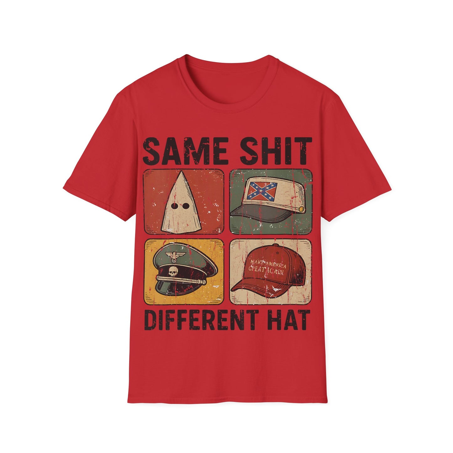 Same shit different hat Unisex Softstyle T-Shirt