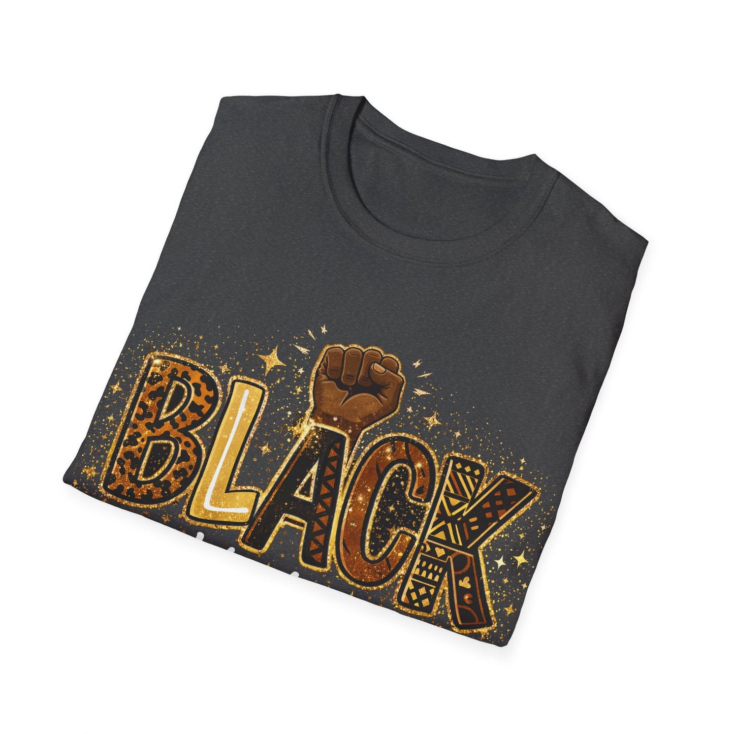 Black History Fist Unisex Softstyle T-Shirt