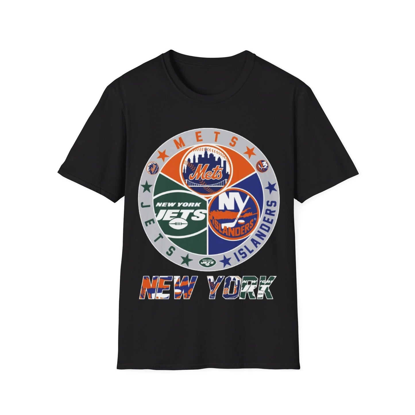 NY teams nyj nyi nym Unisex Softstyle T-Shirt