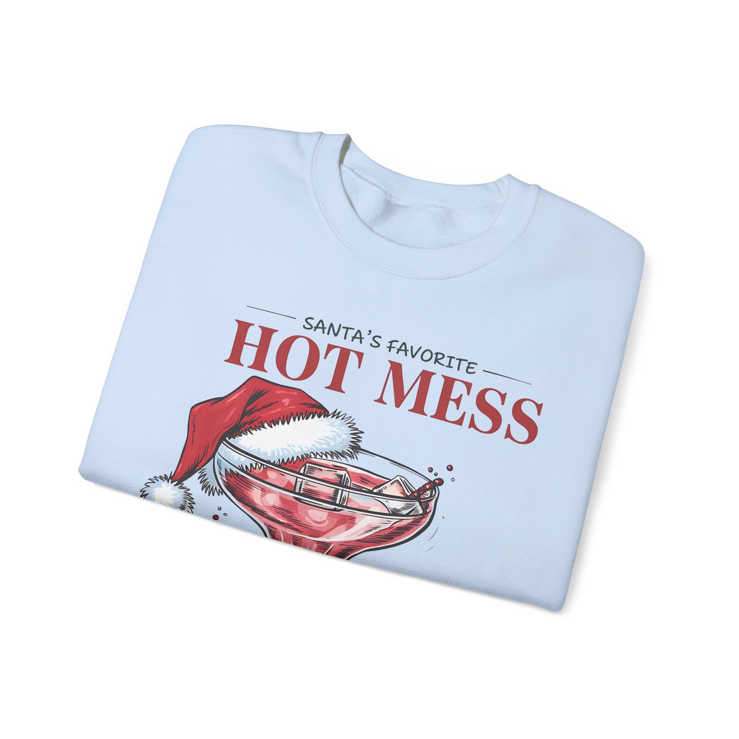 Santa's favorite hot mess Unisex Heavy Blend™ Crewneck Sweatshirt