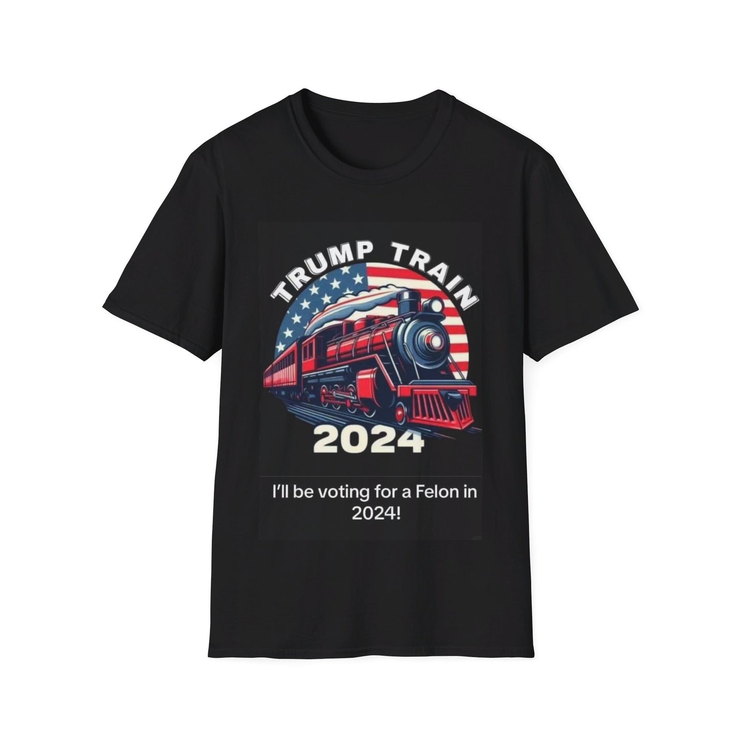 Trump train 2024 Unisex Softstyle T-Shirt