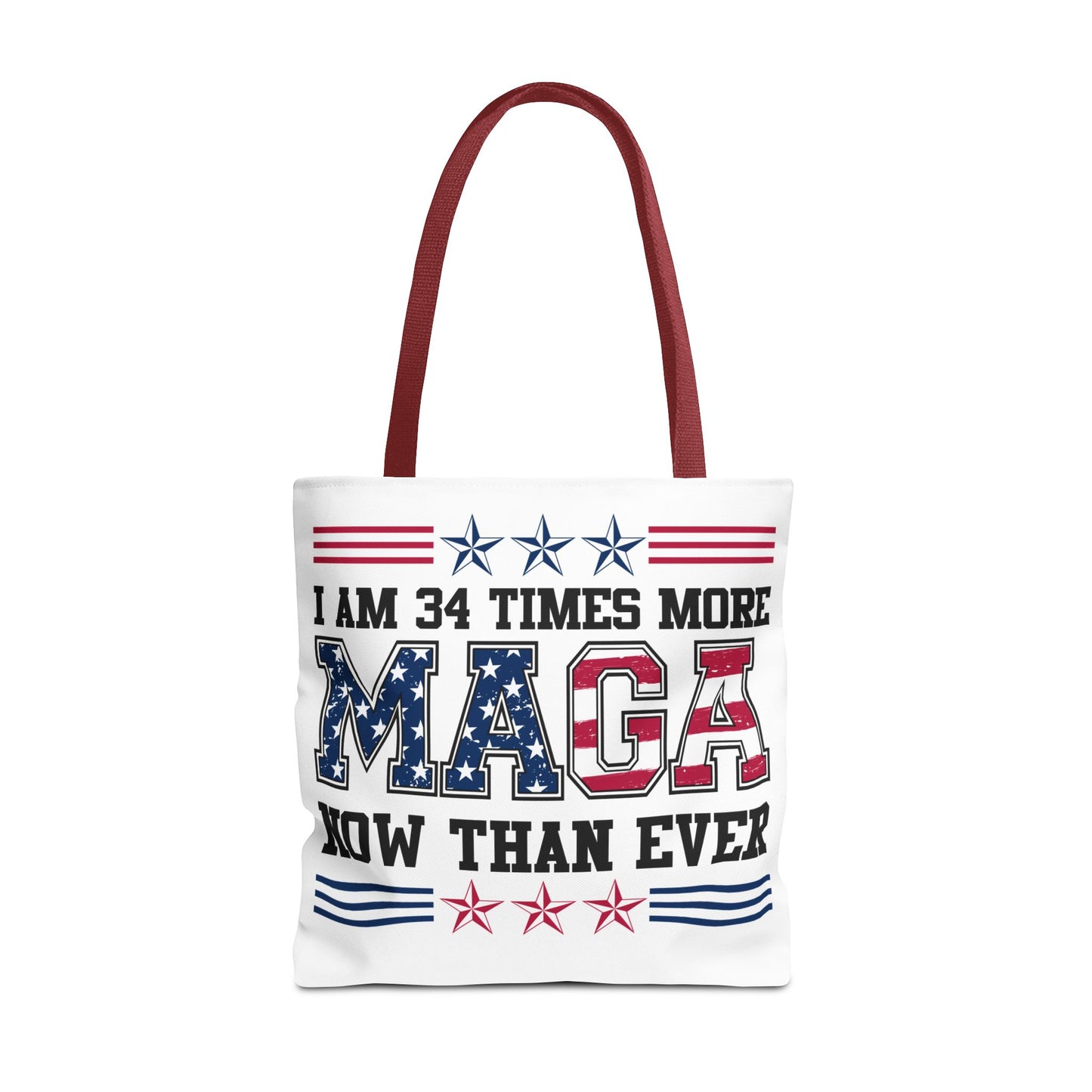 I am 34 times more maga Tote Bag (AOP)