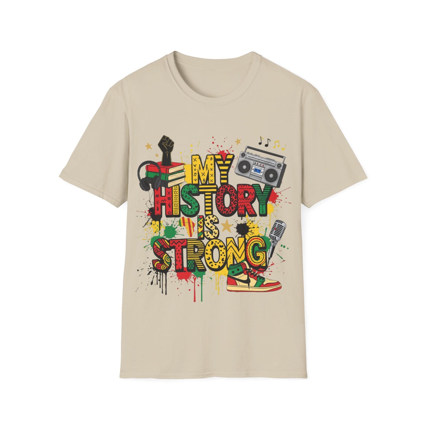 My history is strong Unisex Softstyle T-Shirt