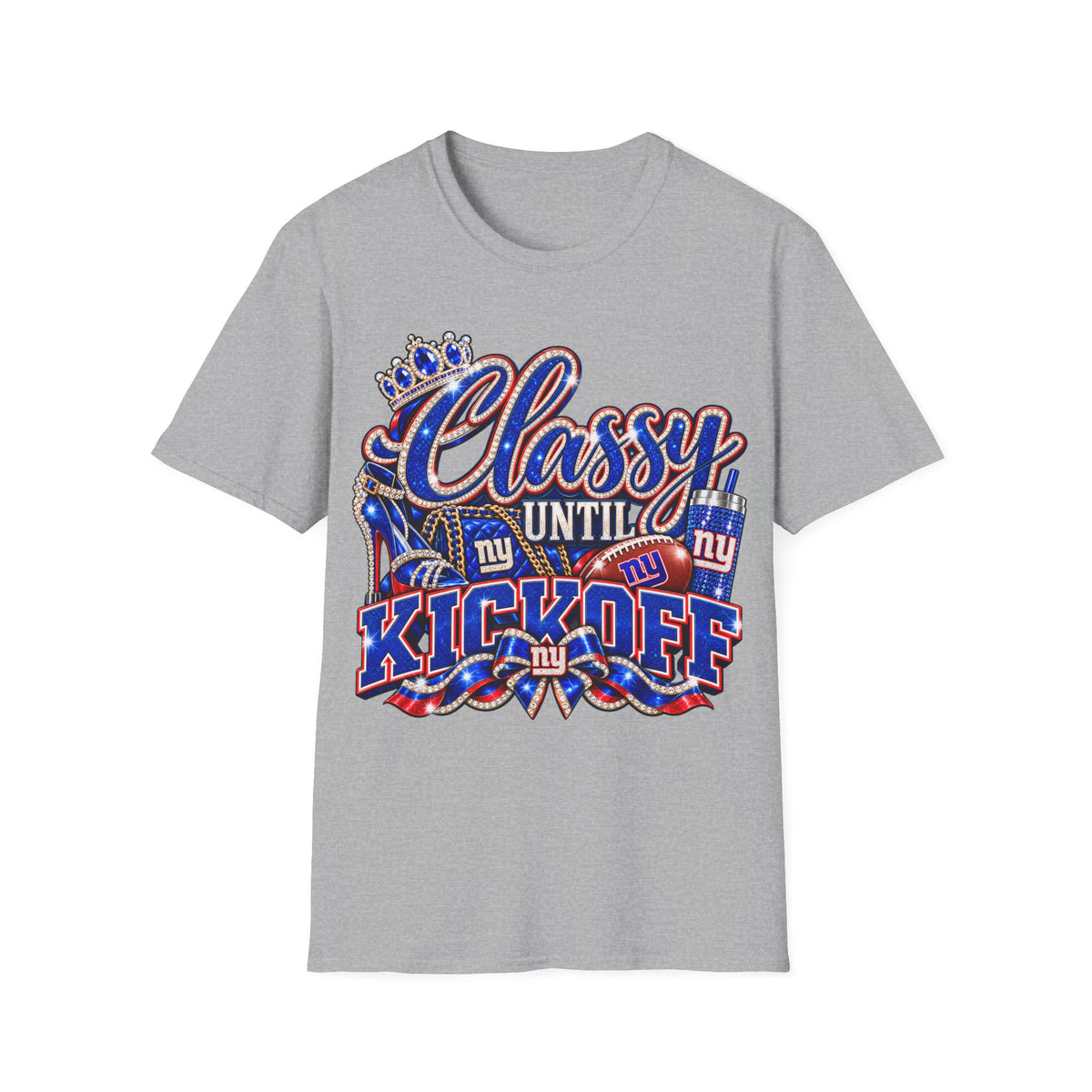 Classy until kickoff 2 Unisex Softstyle T-Shirt