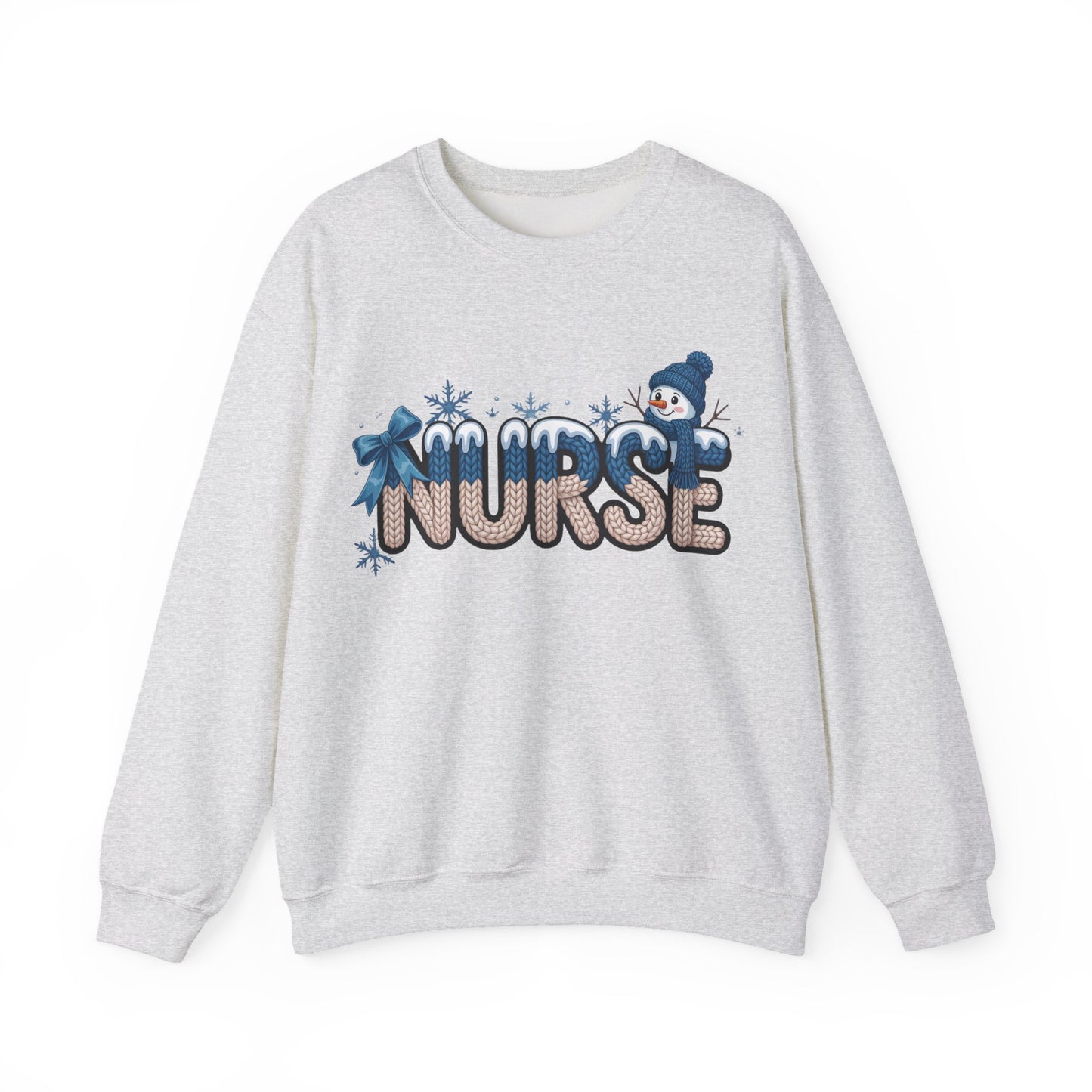 Nurse Snowman Unisex Heavy Blend™ Crewneck Sweatshirt