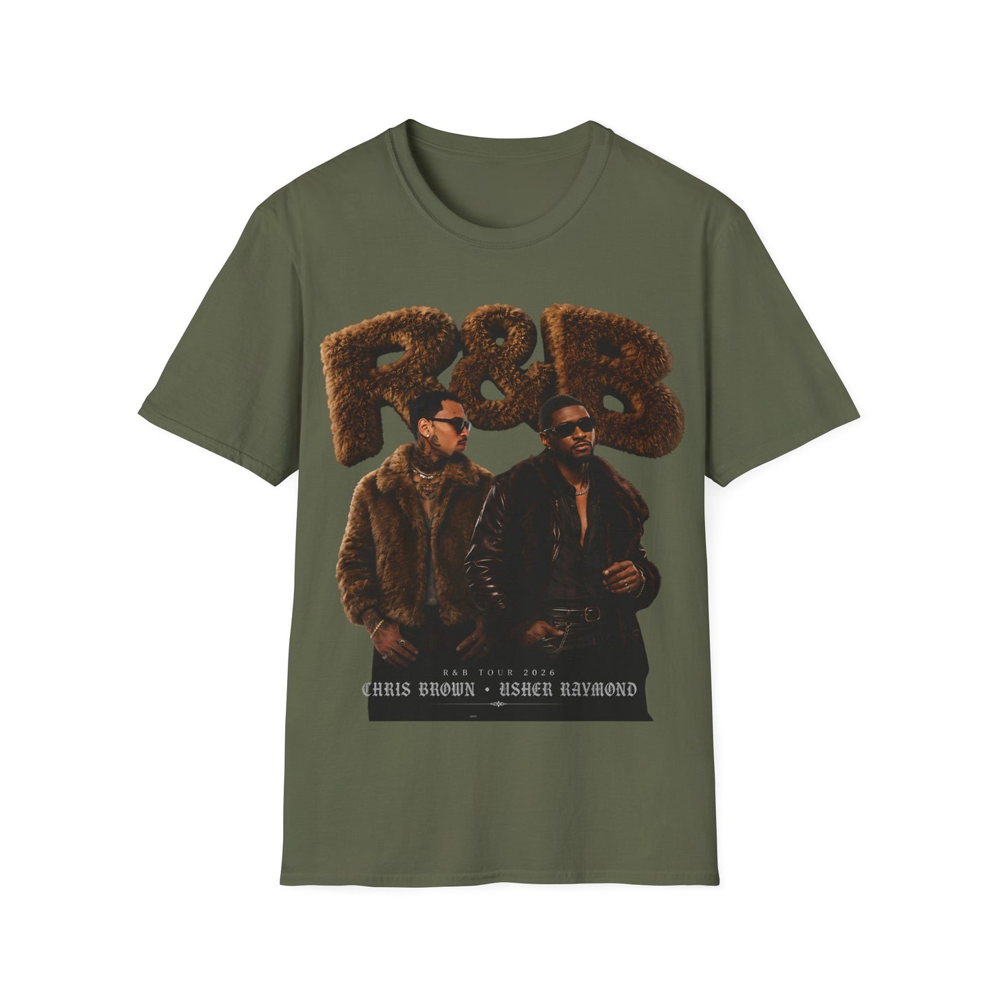 Chris & Usher furry Unisex Softstyle T-Shirt