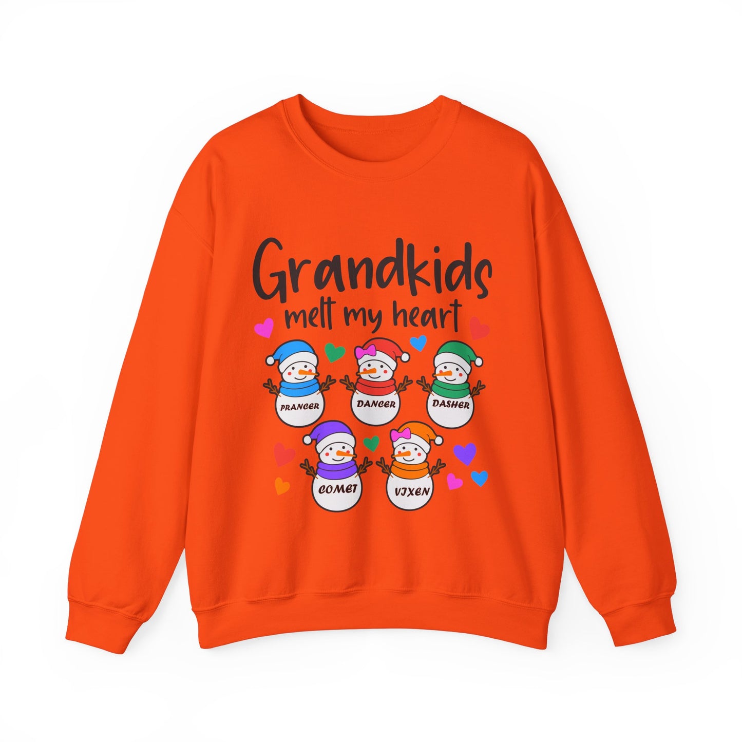 Grandkids melt my heart customizable  Unisex Heavy Blend™ Crewneck Sweatshirt