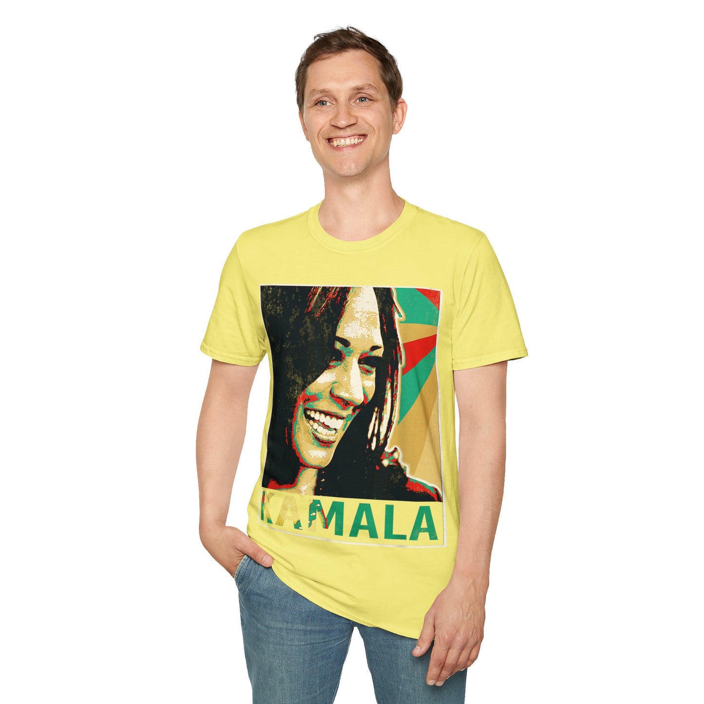 Kamala portrait Unisex Softstyle T-Shirt