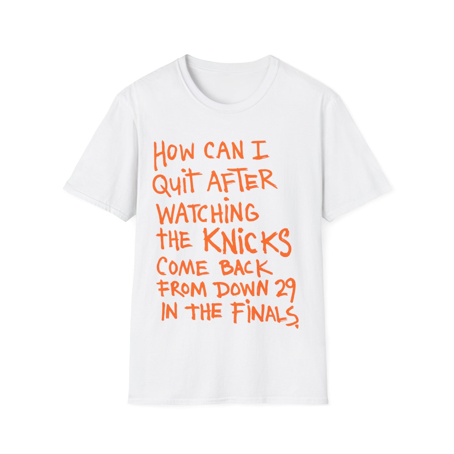 how can i quit Unisex Softstyle T-Shirt