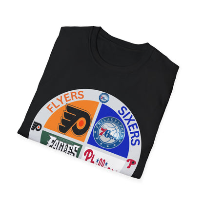 Sports Collage Philly Unisex Softstyle T-Shirt