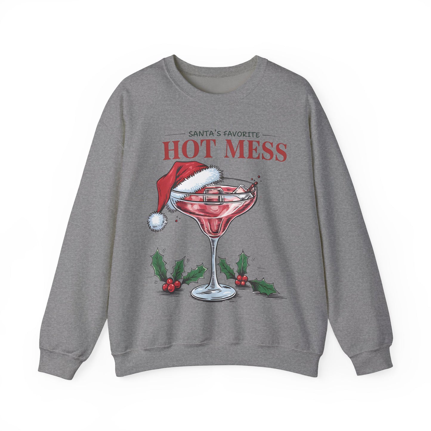 Santa's favorite hot mess Unisex Heavy Blend™ Crewneck Sweatshirt