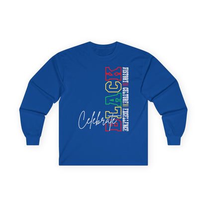 Celebrate Black Unisex Ultra Cotton Long Sleeve Tee
