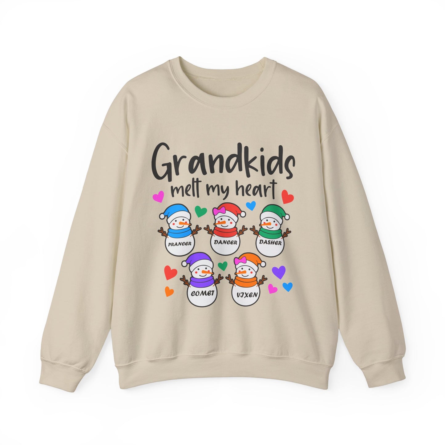 Grandkids melt my heart customizable  Unisex Heavy Blend™ Crewneck Sweatshirt