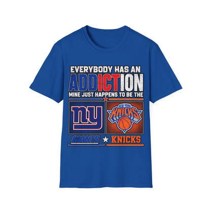 Everybody has an addiction, nyg, nyk Unisex Softstyle T-Shirt