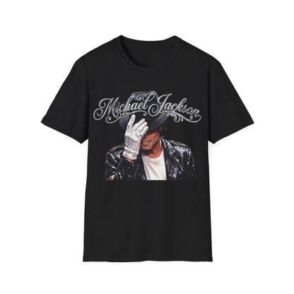 Michael Jackson with Hat Unisex Softstyle T-Shirt