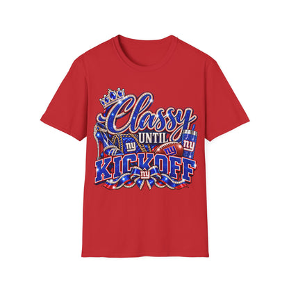 Classy until kickoff 2 Unisex Softstyle T-Shirt