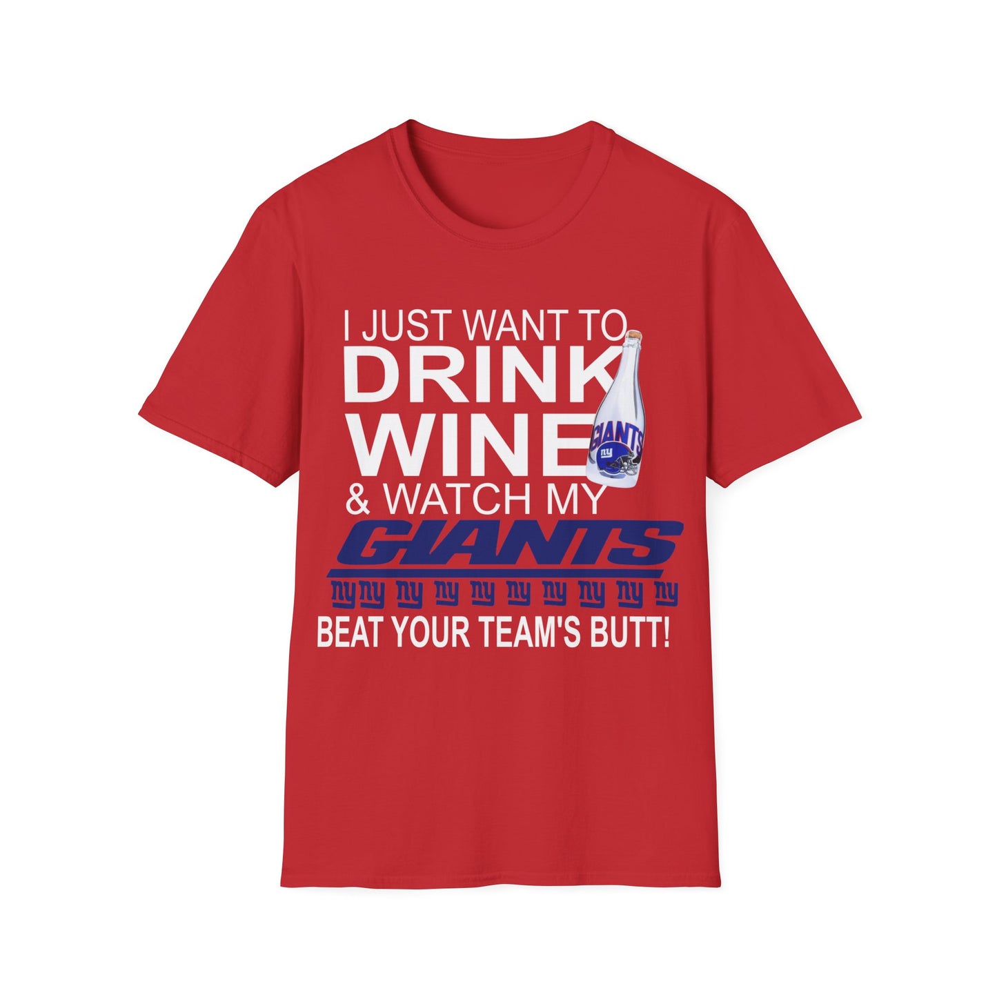 Drink wine ny Unisex Softstyle T-Shirt