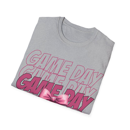 Game day, pink Unisex Softstyle T-Shirt