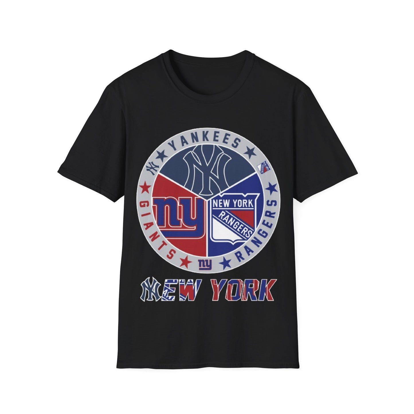NY sports teams nyy nyg nyr Unisex Softstyle T-Shirt