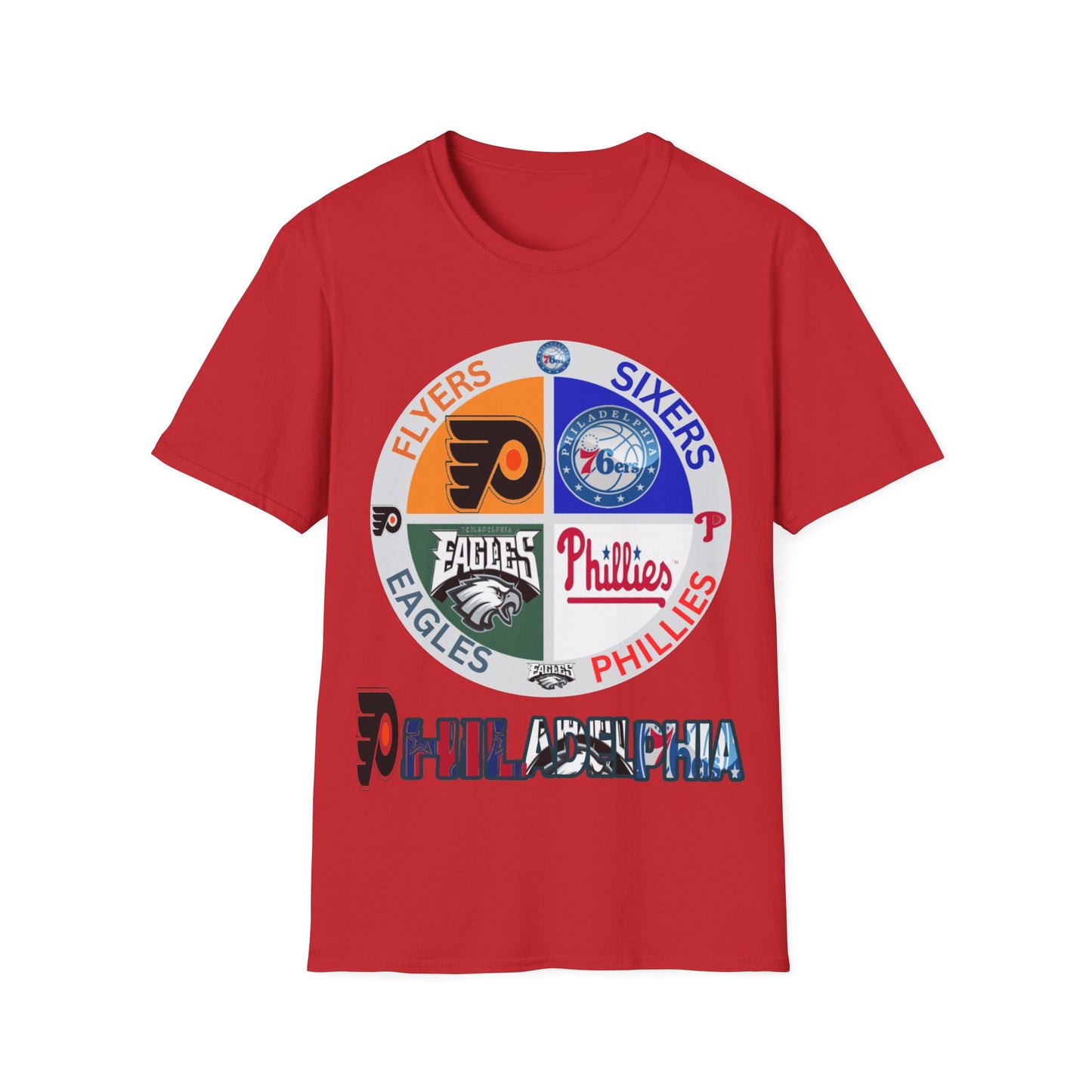 Sports Collage Philly Unisex Softstyle T-Shirt