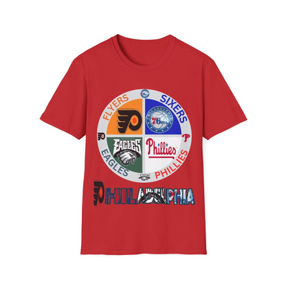 Sports Collage Philly Unisex Softstyle T-Shirt