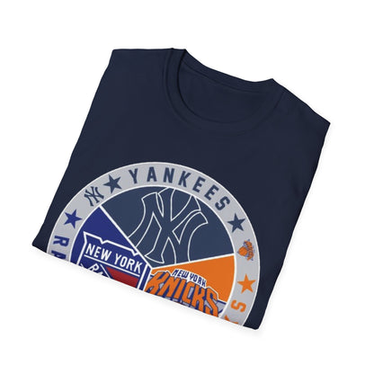 NY sports teams nyy nyk nyr Unisex Softstyle T-Shirt