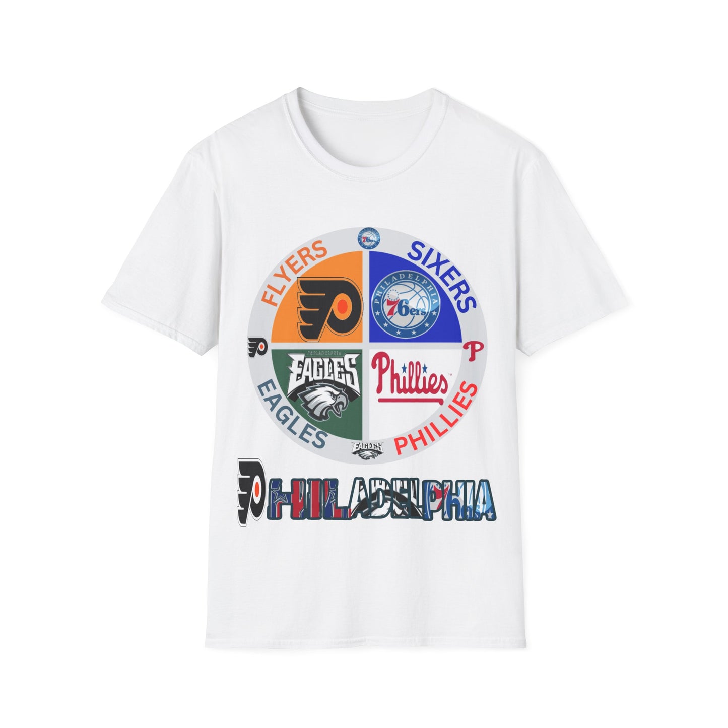 Sports Collage Philly Unisex Softstyle T-Shirt