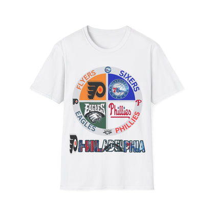 Sports Collage Philly Unisex Softstyle T-Shirt