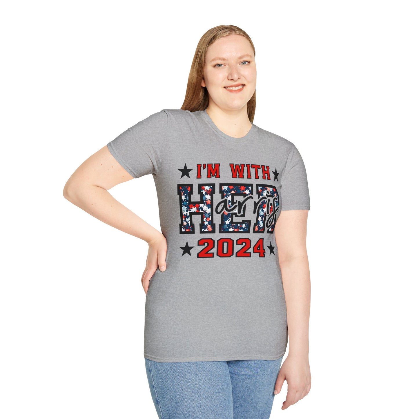 I'm with her Unisex Softstyle T-Shirt