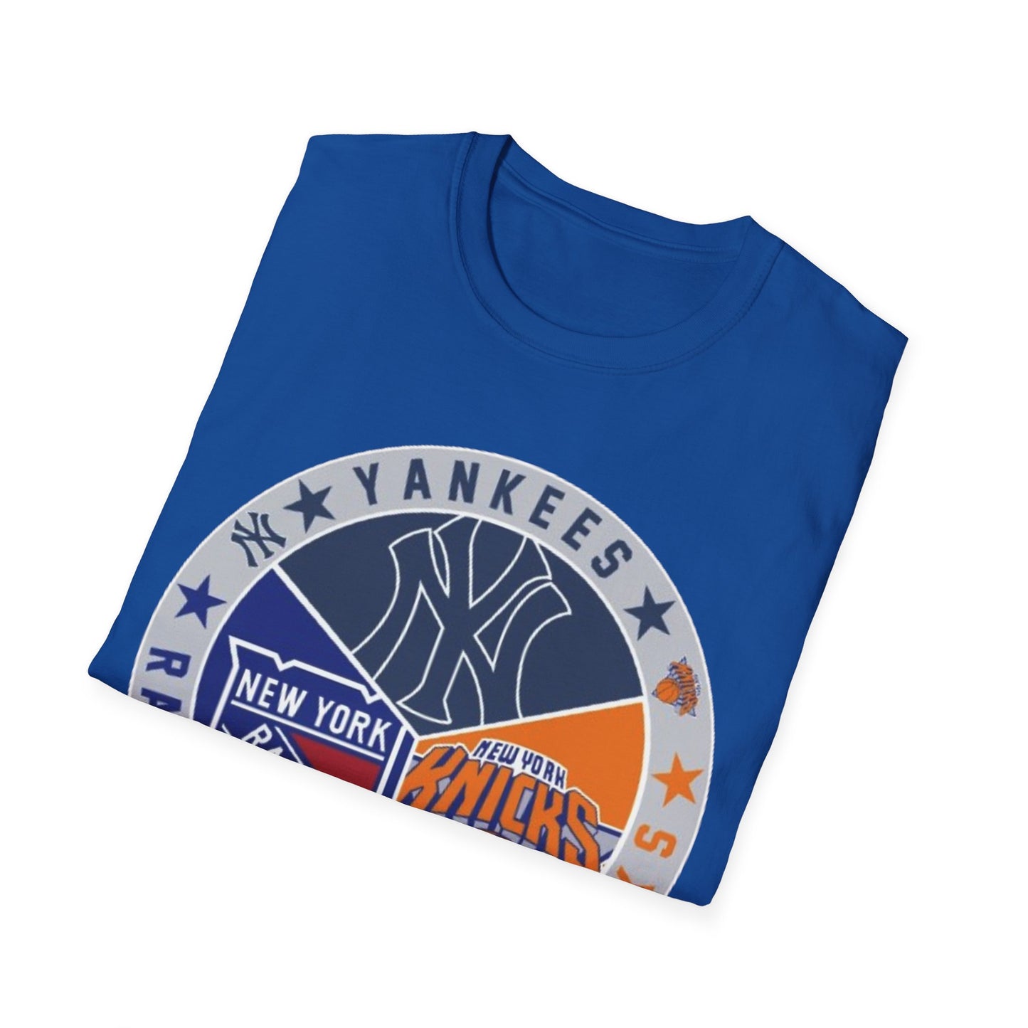 NY sports teams nyy nyk nyr Unisex Softstyle T-Shirt