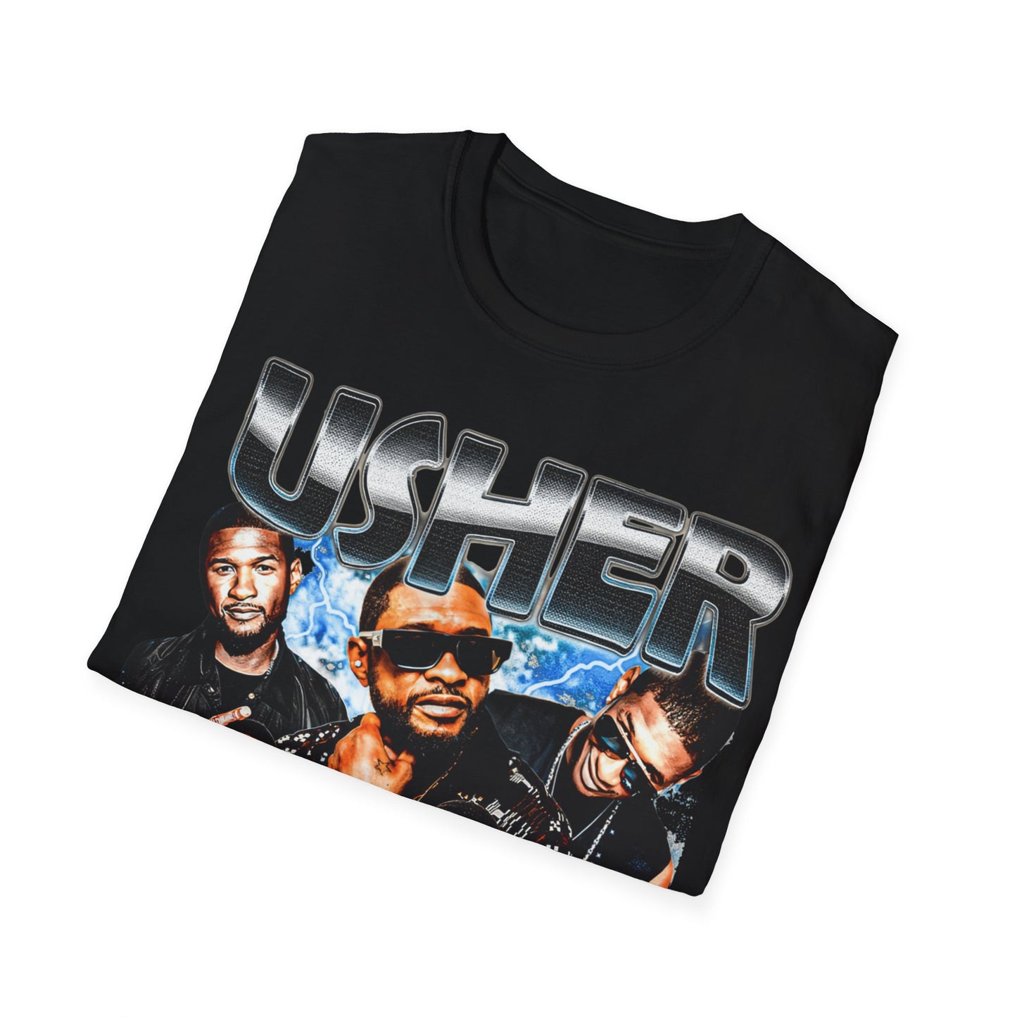 Usher Collage Unisex Softstyle T-Shirt