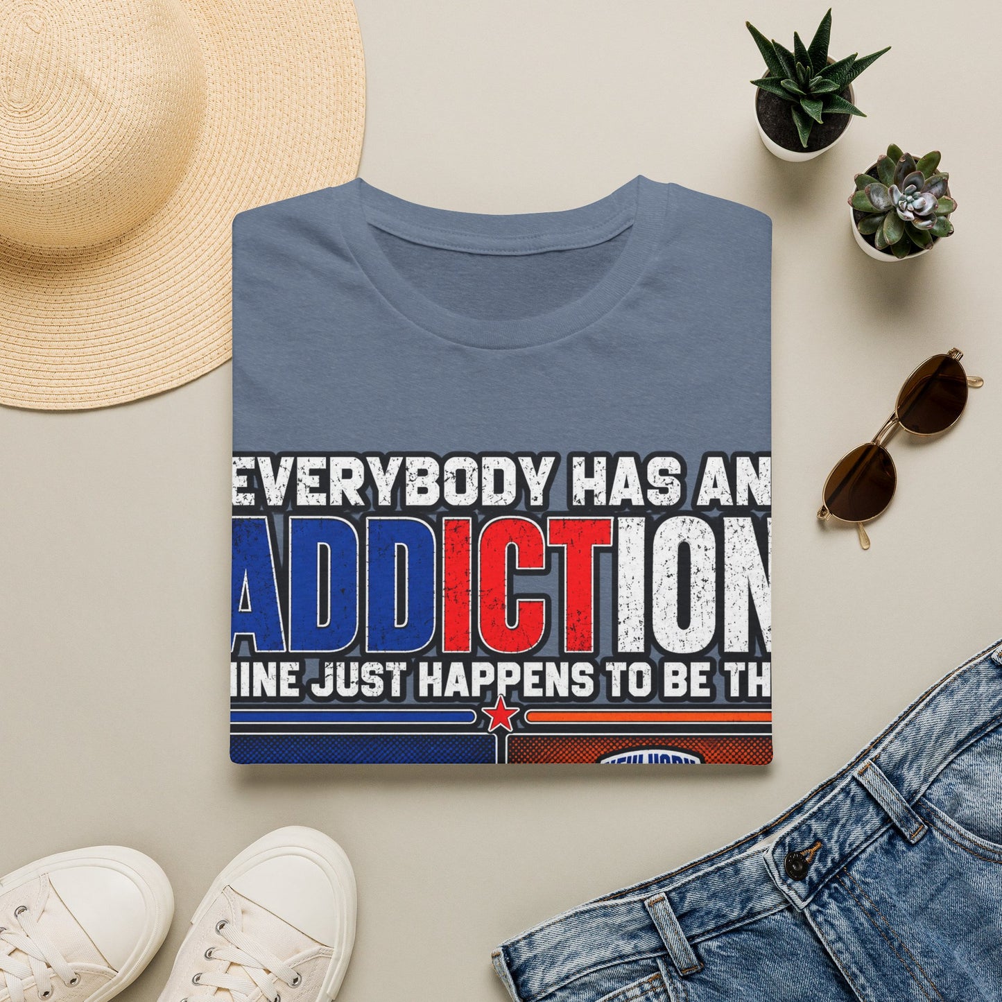 Everybody has an addiction, nyg, nyk Unisex Softstyle T-Shirt